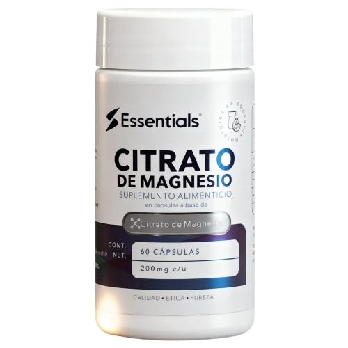 ESSENTIALS | Citrato De Magnesio | 60 CAP