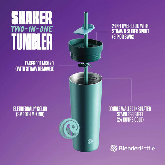 BLENDER BOTTLE | Shaker 2 in 1 Tumbler | 710 ML