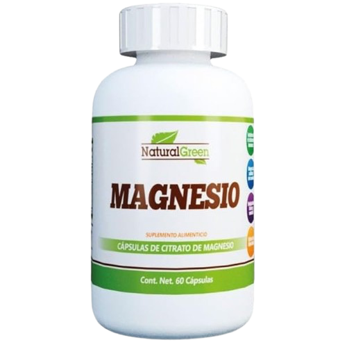Natural Green | Citrato De Magnesio | 60 CAP