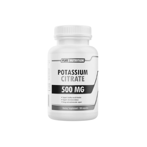 PURE NUTRITION | Potassium Citrate 500mg | 100 CAP