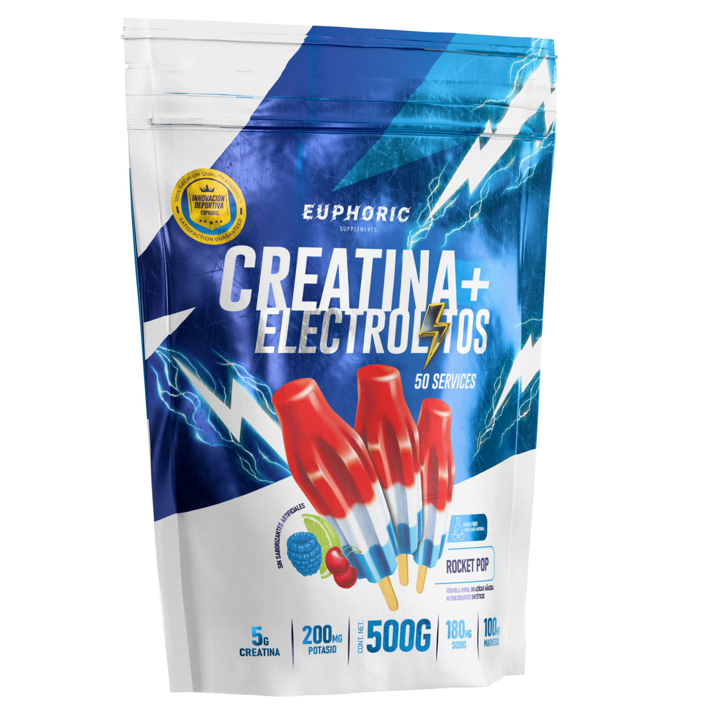 EUPHORIC | Creatina + Electrolitos | 50 SERV