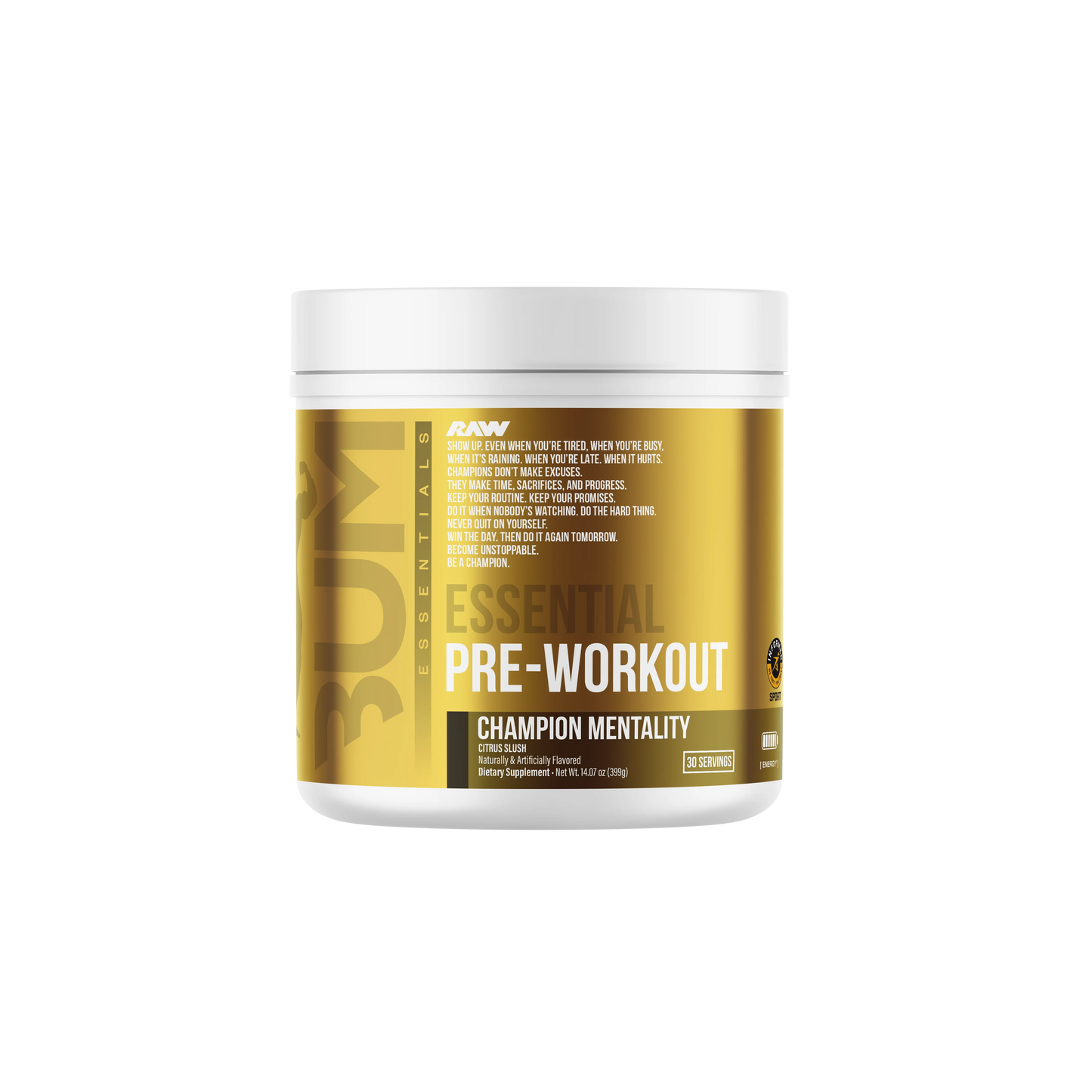 RAW CBUM | Essential Pre-Workout | 30 Serv