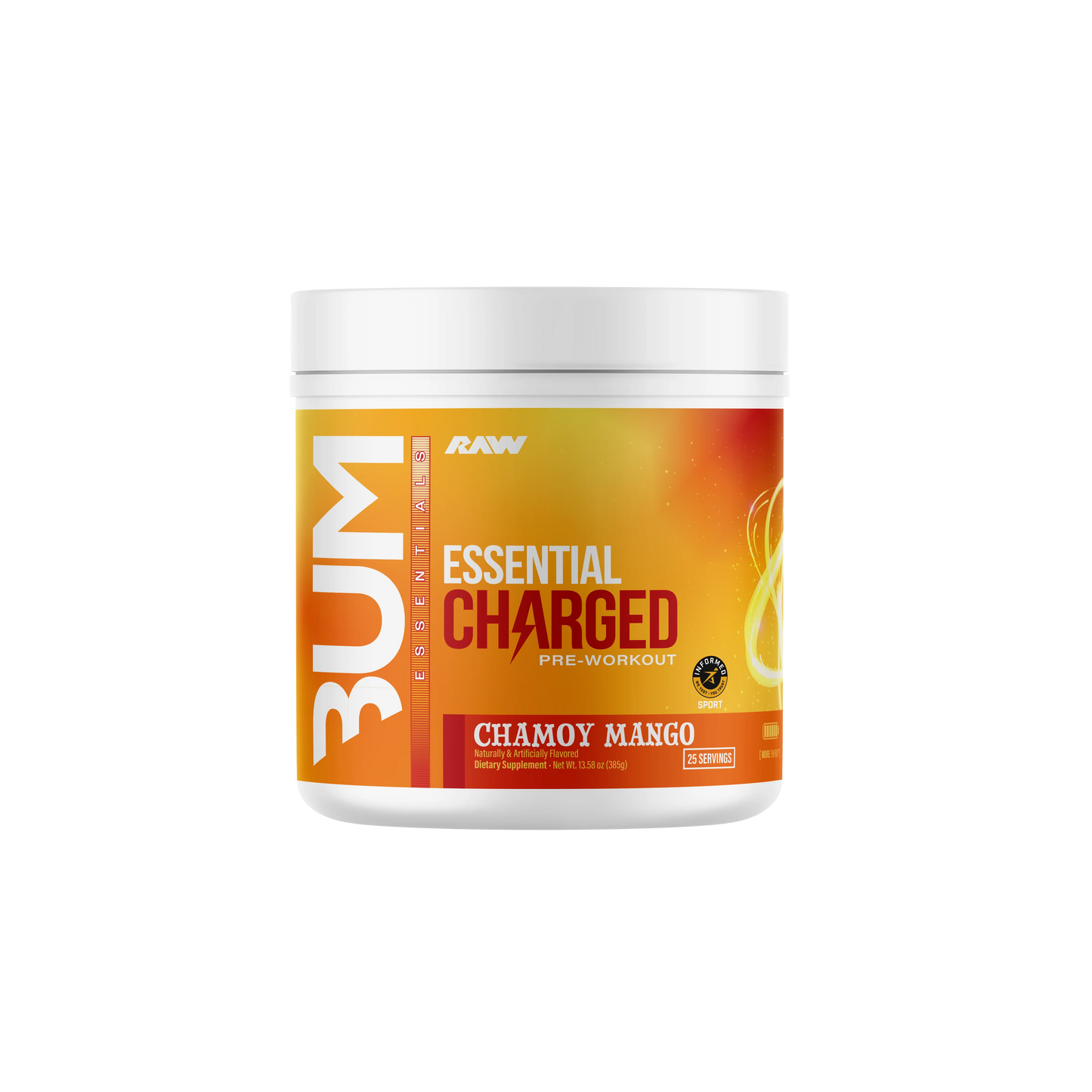 RAW CBUM | Essential Charged Pre-Workout | 25 Serv